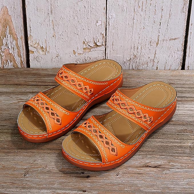 Nalya™ | Women's Patterned Orthopedic Sandals