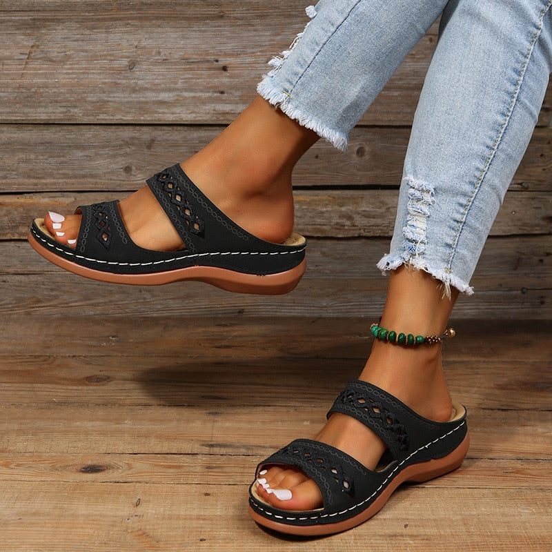 Nalya™ | Women's Patterned Orthopedic Sandals