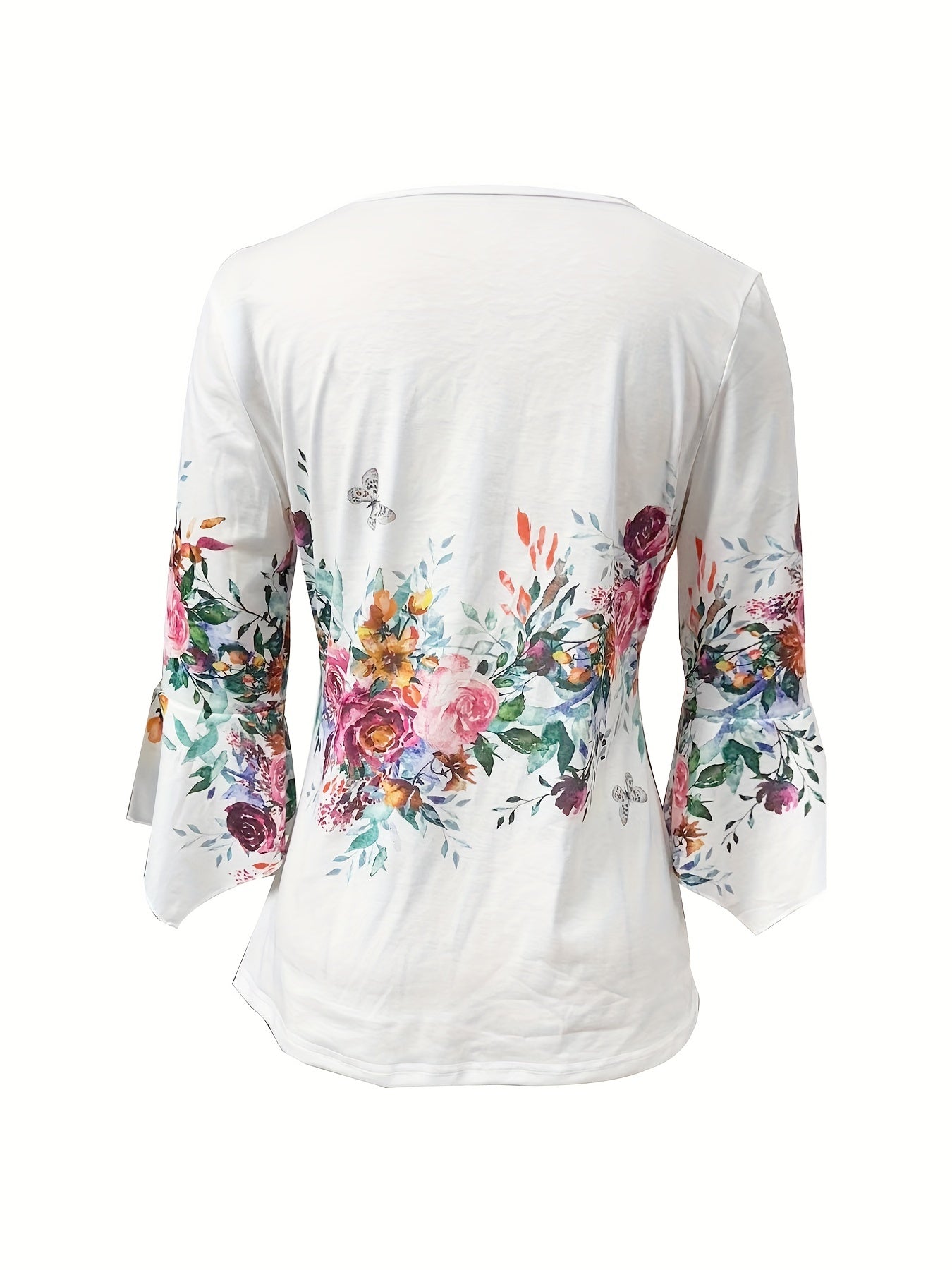 Ivy™ | Vintage Floral Print Blouse